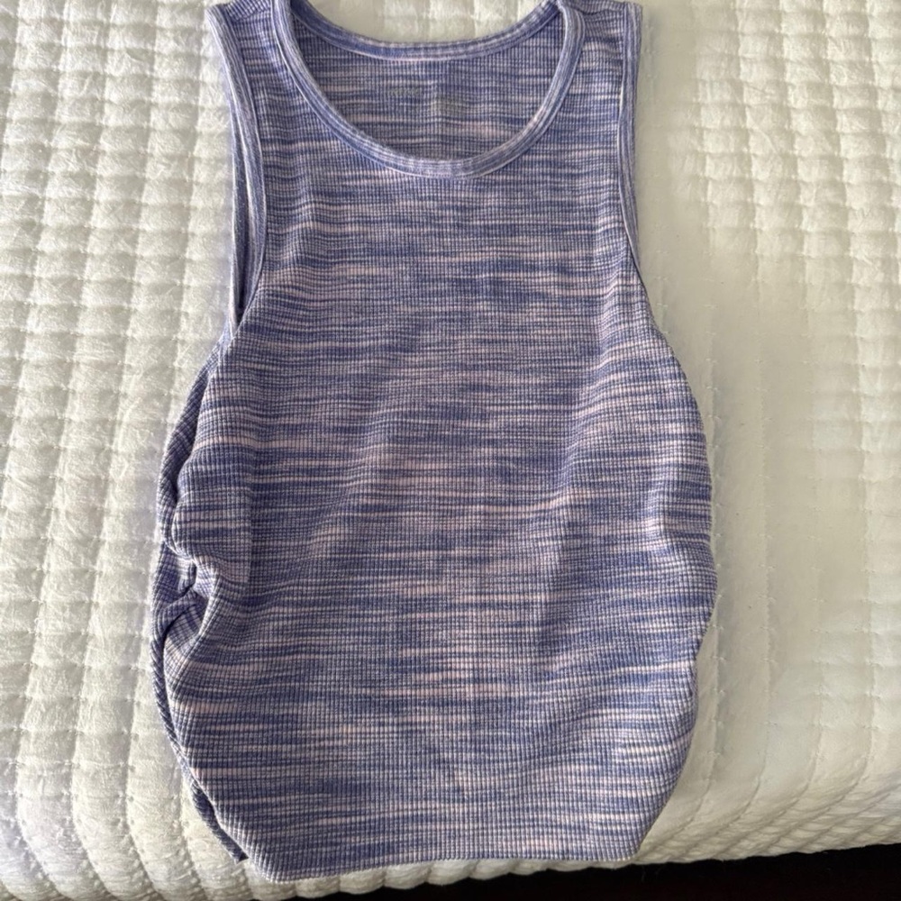Aerie Fitted Purple Sleeveless Tank Top